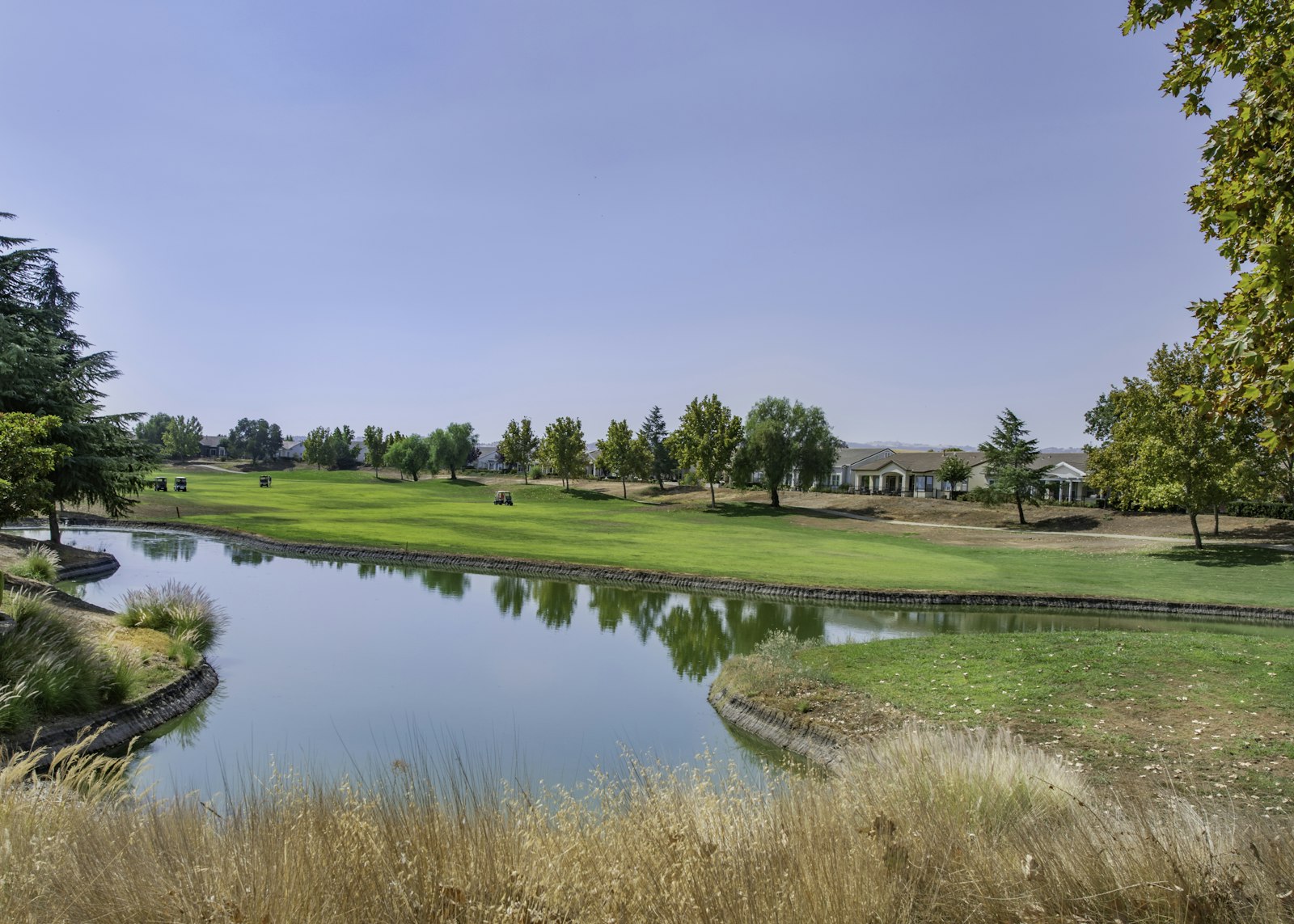 Golf course and lake