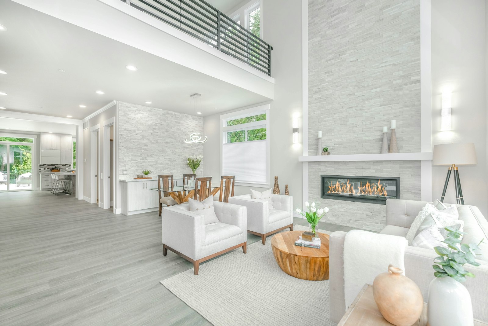 Modern open living room